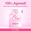image:imagenumbuzin No2 Sheet Mask  Rose PDRN Collagen Plumping Sheet Mask  Korean Mask for face  Brightening Hydrating Firming and Moisturizing  Collagen Peptides PDRN  4ea