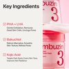 image:imagenumbuzin No3 Bifida Bakuchiol Exfoliating Toner Pads  PHA  LHA Pore Care DualSided Pads for Blackheads amp Whiteheads Gentle for Sensitive Skin 642 fl oz