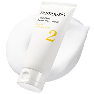 image:imagenumbuzin No2 Cleansing Foam  Deep Clean Fresh Cream Cleanser  Foam Cleanser Gentle Exfoliation Deep Cleansing Natural Ingredients  Blackheads Excess Oil Dead Skin Cells  405 fl oz