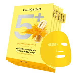 image:imagenumbuzin No5 Sheet Mask  Vitamin Spotlight Sheet Mask  Glutathione and Vitamin C  Reduces Hyperpigmentation Improves Skin Complexion  Gentle and nonirritating  5 sheet5 Count Pack of 1