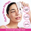image:imagenumbuzin No2 Overnight Face Mask  Rose PDRN Overnight Collagen Mask  Korean Glass Skin Essential  Elasticity Hydrating Firming Enlarged Pores  Collagen Peptides PDRN  37g 4ea