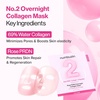 image:imagenumbuzin No2 Overnight Face Mask  Rose PDRN Overnight Collagen Mask  Korean Glass Skin Essential  Elasticity Hydrating Firming Enlarged Pores  Collagen Peptides PDRN  37g 4ea