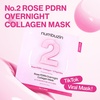 image:imagenumbuzin No2 Overnight Face Mask  Rose PDRN Overnight Collagen Mask  Korean Glass Skin Essential  Elasticity Hydrating Firming Enlarged Pores  Collagen Peptides PDRN  37g 4ea