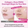 image:imagenumbuzin No2 Overnight Face Mask  Rose PDRN Overnight Collagen Mask  Korean Glass Skin Essential  Elasticity Hydrating Firming Enlarged Pores  Collagen Peptides PDRN  37g 4ea