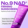image:imagenumbuzin No9 NAD Sunscreen  AntiAging Firming Sunscreen SPF 50 NAD 9 Peptides Collagen Glowing Dewy Finish No White Cast Korean Sunscreen For All Skin Types  169 fl oz