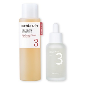 image:imagenumbuzin No3 Glowing Skin Duo  Essence Toner  Serum Set for Pores Texture amp Radiance Glow