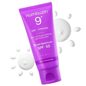 image:imagenumbuzin No9 NAD Sunscreen  AntiAging Firming Sunscreen SPF 50 NAD 9 Peptides Collagen Glowing Dewy Finish No White Cast Korean Sunscreen For All Skin Types  169 fl oz