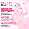 image:imagenumbuzin No2 Sheet Mask  Rose PDRN Collagen Plumping Sheet Mask  Korean Mask for face  Brightening Hydrating Firming and Moisturizing  Collagen Peptides PDRN  5 sheets