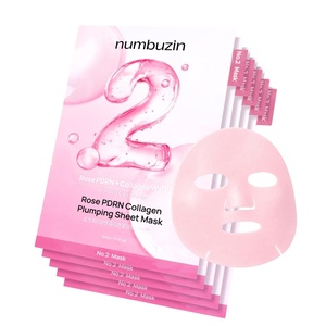 image:imagenumbuzin No2 Sheet Mask  Rose PDRN Collagen Plumping Sheet Mask  Korean Mask for face  Brightening Hydrating Firming and Moisturizing  Collagen Peptides PDRN  5 sheets